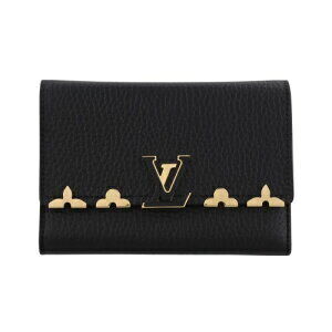 Louis Vuitton Tri fold Wallet Portefeuille Wallet Capucines Black Noir